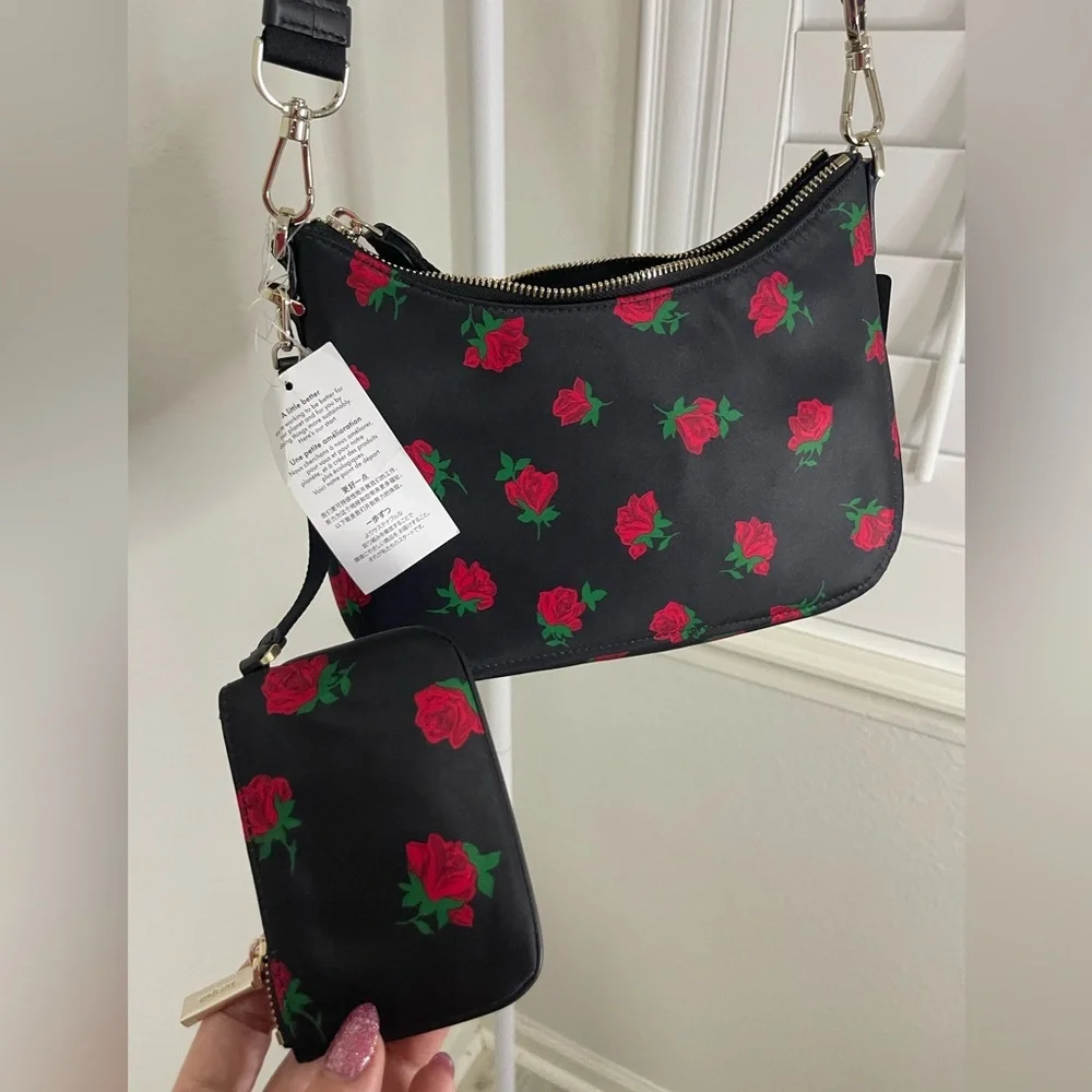 Kate Spade Black Floral Women's Bag